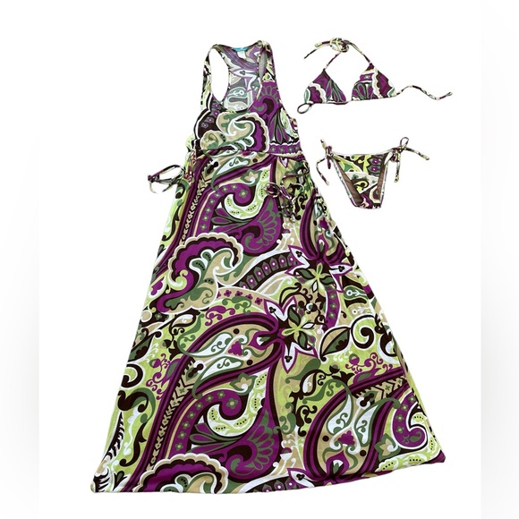 Cia Maritima bikini and Cover up set size M - Picture 1 of 13